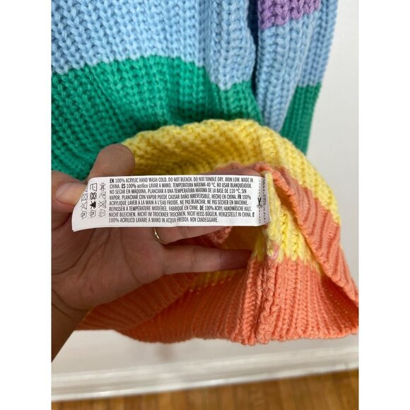ENGLISH FACTORY Pastel Multi Color Sweater Size M - Picture 9 of 9